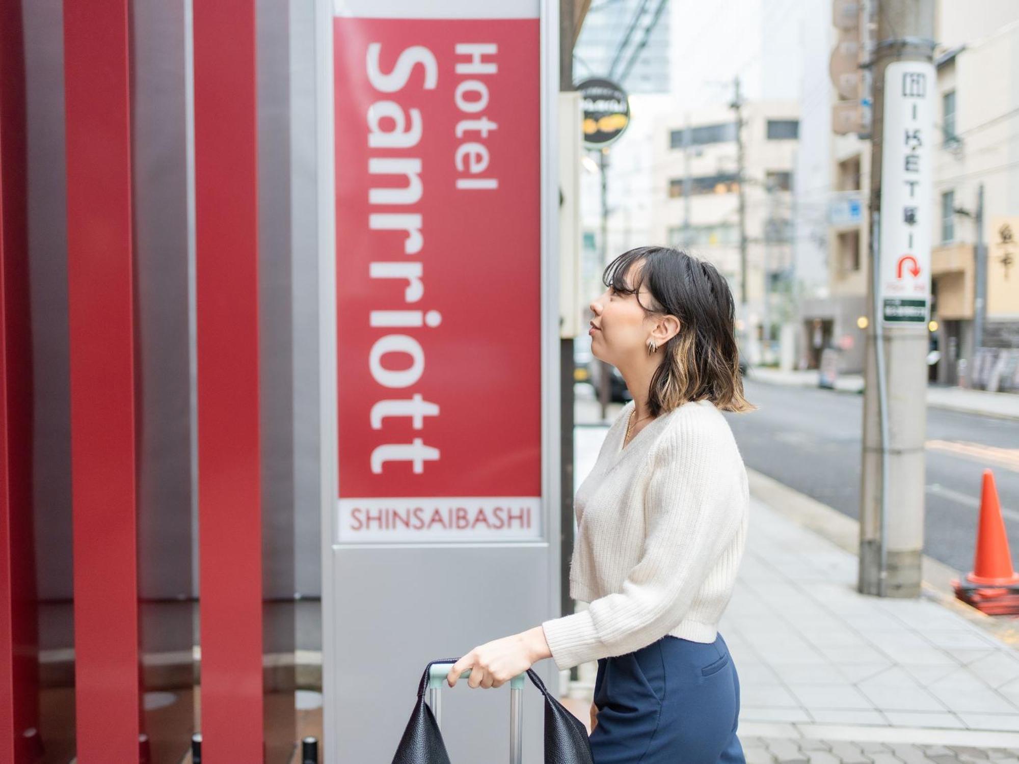 אוסקה Hotel Sanrriott Shinsaibashi מראה חיצוני תמונה