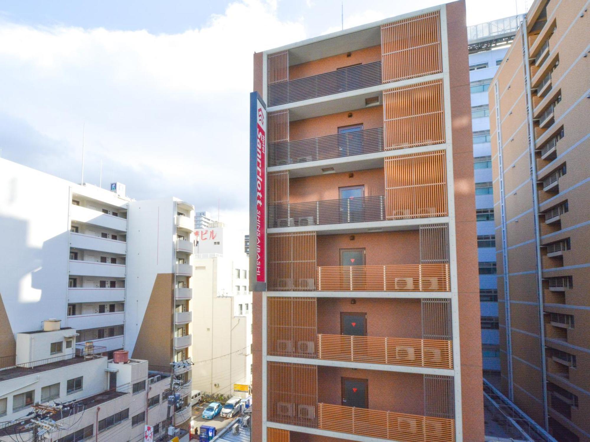אוסקה Hotel Sanrriott Shinsaibashi מראה חיצוני תמונה
